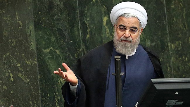 Iranian President Hassan Rouhani says the country’s export of crude oil in the past month surpassed 2 million barrels per day (bpd).