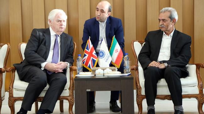 The UK says its companies are eager to enter Iran while the British government is trying to facilitate banking transactions with Tehran.