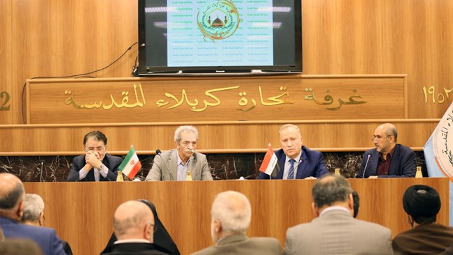 In a meeting at Karbala Chamber of Commerce, an Iranian trade delegation from Iran Chamber of Commerce, Industries, Mines and Agriculture (ICCIMA) discussed increasing mutual ties with their Iraqi counterparts, the portal of ICCIMA reported.