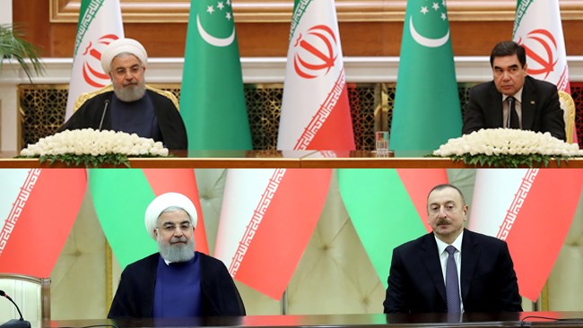 Iran President Hassan Rouhani visited Turkmenistan and Azerbaijan where major agreements were inked to further boost relations.