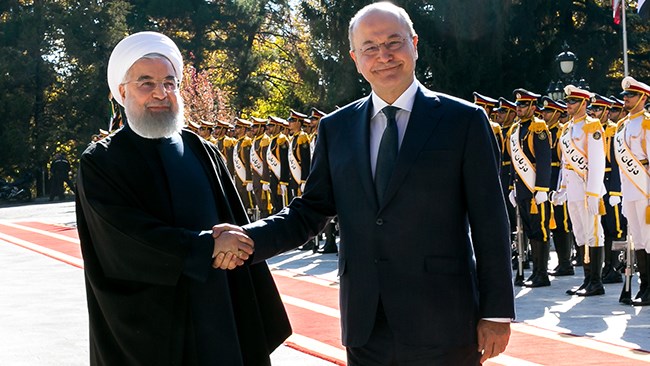 Iranian President Hassan Rouhani is due in Iraq on Monday in his first visit to the neighbouring Arab country since he took office in 2013. The landmark visit if significantly important as the two nations set eyes on increasing their bilateral trade to up to 20 billion dollars and snatch away economic and political initiatives from the US.