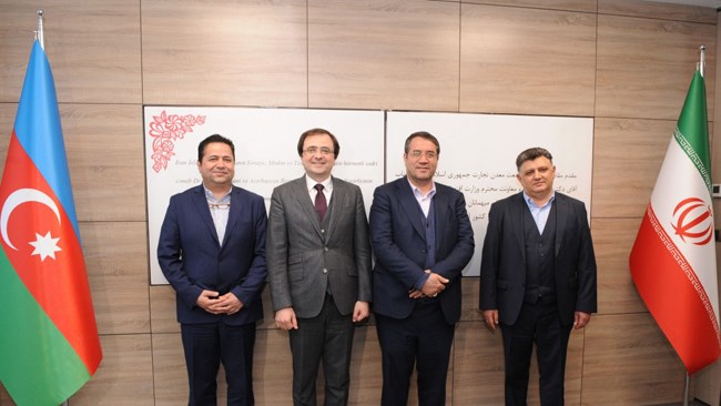 A host of high-ranking Iranian and Azerbaijani officials opened Iran Trade Center, devised to boost commercial ties between the two countries, in the capital city of Baku.
