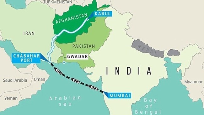 Two loaded containers were transported successfully from India’s Mumbai to Iran’s Chabahar, which exited through Dogharoun Border crossing to Afghanistan under cover of TIR Carnets (TIR Convention) on Friday.