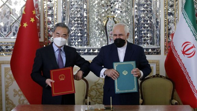 The Chinese and Iranian foreign ministers signed a 25-year agreement between the two allies. China agreed to invest $400 billion in Iran in dozens of fields in including banking, telecommunications, ports, railways, health care and IT.