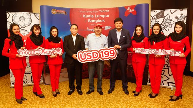 Thai AirAsia X has officially started direct flights to the Iranian capital Tehran.