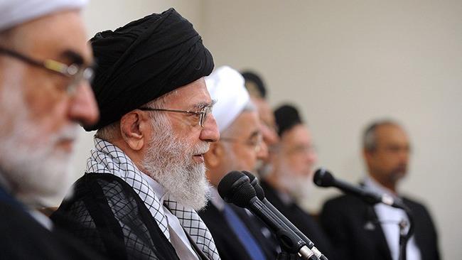 Leader of the Islamic Revolution Ayatollah Seyyed Ali Khamenei has met with President Hassan Rouhani and the members of his administration on the occasion of the Government Week, saying that economic problems are country’s foremost priority.