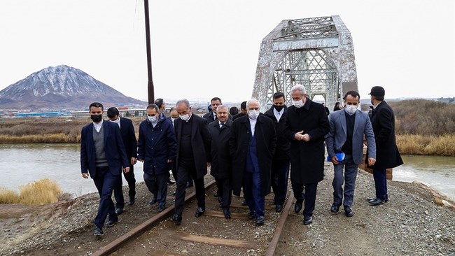 Iran’s foreign minister has called for the reopening of transit routes closed by the Karabakh conflict, especially the one linking Iran’s Jolfa to Armenia through the Autonomous Republic of Nakhchivan.