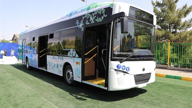 The production line of the first electric bus, which uses 70% of domestic components and is totally designed and produced by Iranian experts, has come on stream.