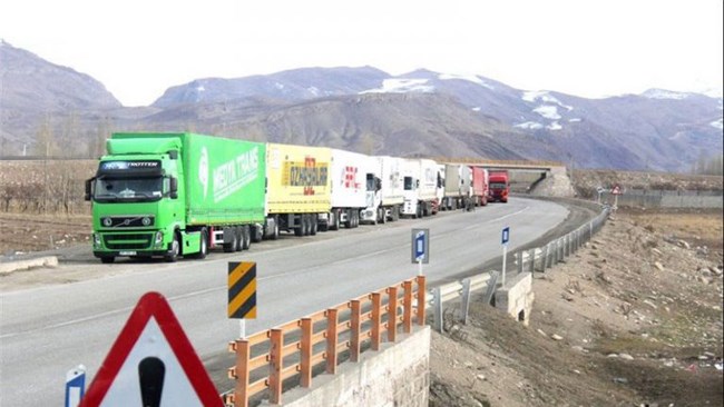 The monthly volume of foreign freight transit through Iran has registered a record.