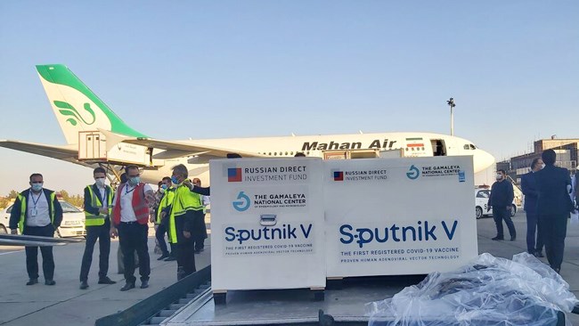 Head of Iran’s Food and Drug Administration Mohammad Reza Shanehsaz says the country has purchased 2 million doses of Russia’s Sputnik-V COVID-19 vaccine, whose first shipment arrived in Iran on Thursday.