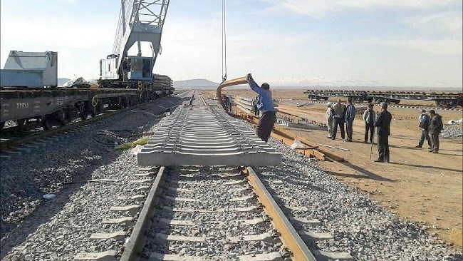 Iran has launched a first section of a key rail link to Chabahar, its only ocean port on the Sea of Oman.