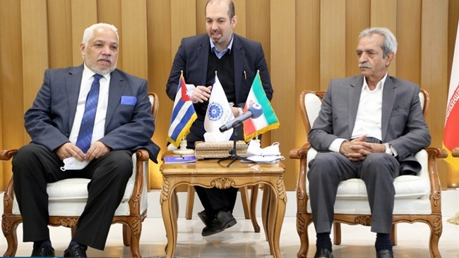 President of Iran Chamber of Commerce, Industries, Mines, and Agriculture (ICCIMA) Gholam Hossein Shafei and Cuban Ambassador to Iran Alberto Gonzalez Casals, in a meeting in Tehran on Tuesday, underlined the need for the removal of obstacles on the way of transportation between the two countries.