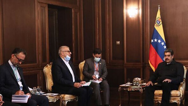 Iranian Minister of Petroleum Javad Owji and visiting Venezuelan President Nicolas Maduro, in a meeting in Tehran, explored ways for further oil cooperation between Tehran and Caracas.