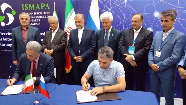 Iranian automotive companies and their counterparts in Russia have signed some $700 million worth of deals to expand their cooperation at a time the two countries are shoring up their defenses against Western sanctions.