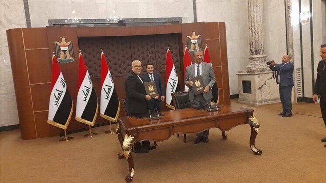 An oil cooperation agreement has been signed between Iran and Iraq.