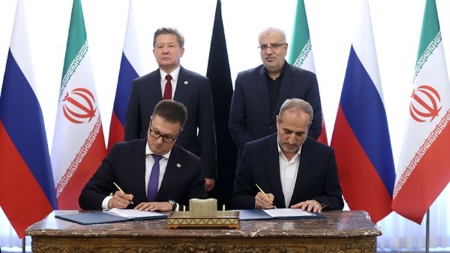 Iran and Russia have signed a memorandum of understanding for pumping Russian gas into Iran, according to Iran’s Oil Minister Javad Owji.