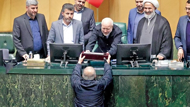 President Masoud Pezeshkian submitted the government’s budget bill for the next fiscal year to parliament on Tuesday, a proposal some lawmakers have described as the most contractionary in the country’s history, aimed at curbing inflation and moving toward a zero budget deficit within two years.