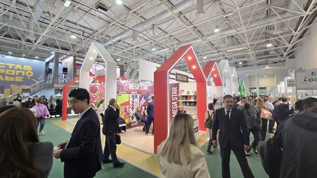 Iran’s national pavilion at Russia’s PRODEXPO 2025 food exhibition featured 10 Iranian companies, marking a step forward in the country’s push to expand its footprint in the Russian market.